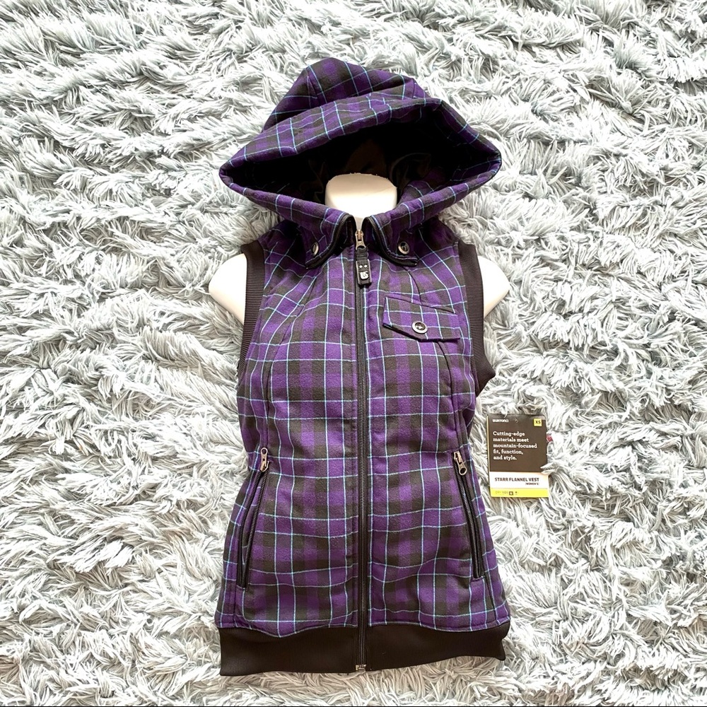 Burton Dry Ride Plaid Hooded Women's Vest